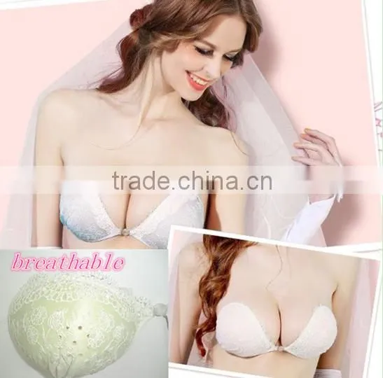 Romantic design strapless Sexy Girl Lace bra for wedding