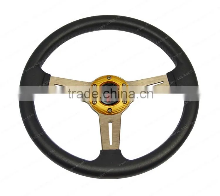 classic chrome steering wheel cool style steering wheel with colorful spoke