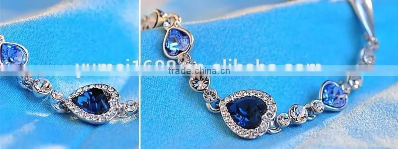 2014 Fashion Silver Jewelry Bracelets with Cubic Zircon