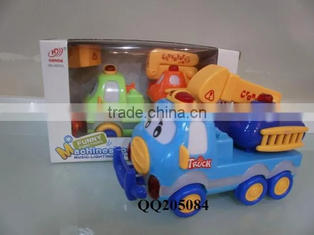 Lovely b/o construction truck 2 colors with light & music