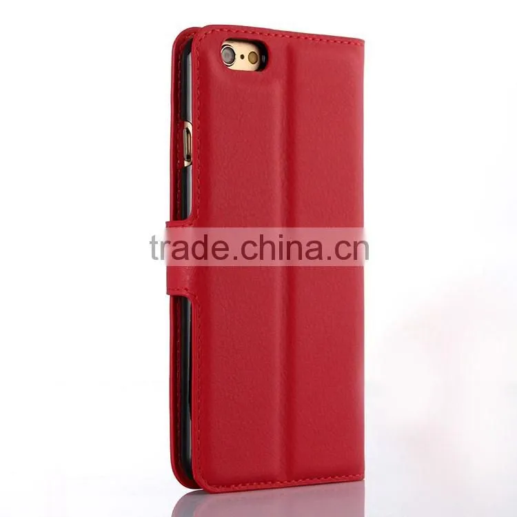 Luxury Crystal Classic Crystal Crazy Horse Grain Leather Case For Iphone 6s