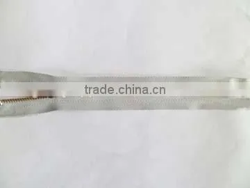 4# metal aluminum zipper fastener close end zipper with locking slider shoes zipper