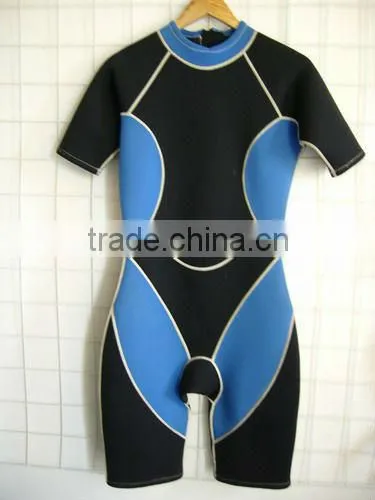 3mm Neoprene Back Zip Shortie Wetsuit