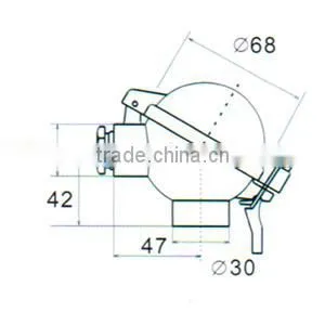 Rtd temp sensor head NAA