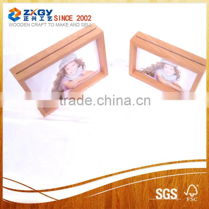 Wholesale Handmade Corner Flower Wood Photo Frame For Deco