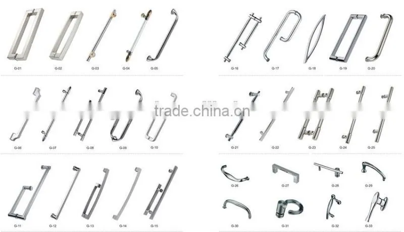 3 glass hinge shower screen GD9029A
