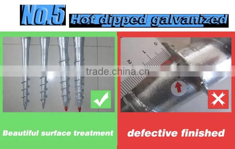 Factory Direct Sale Triangle Flange Ground Screw Anchors