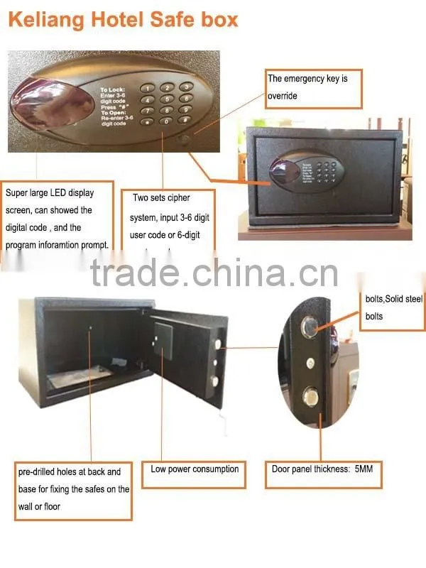 electronic small size safe box