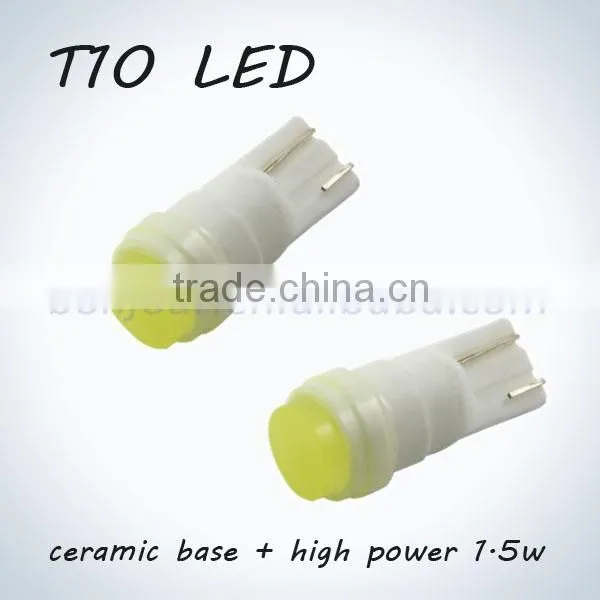 1.5w ceramic w5w bulb t10 high power led