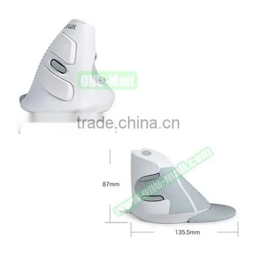 Amazon Top Sales DeLUX Upright Mouse, Comfortable Wired Vertical Ergonomic Mouse