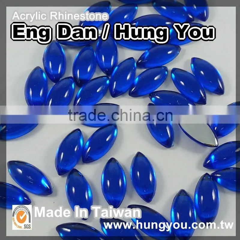 High Quality Glossy Flat Back Tear Rhinestones For Shoe Decoration