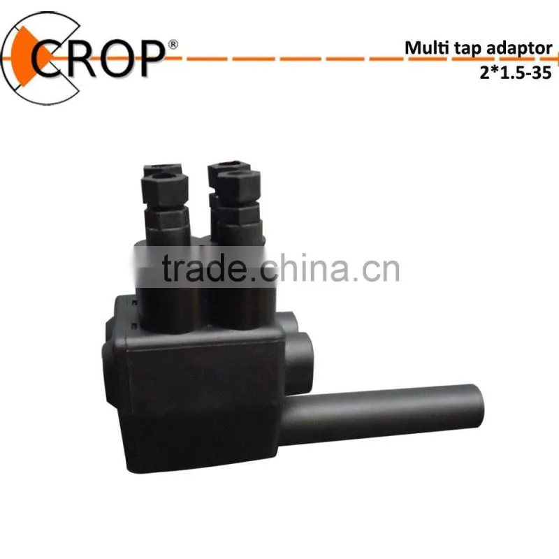 Hi-conductivity aluminum PVC UV resistant rubber multi tap adaptor