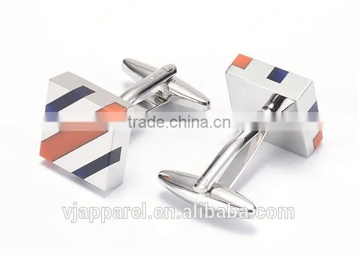 Blue Striped Ultimate Square Cufflinks