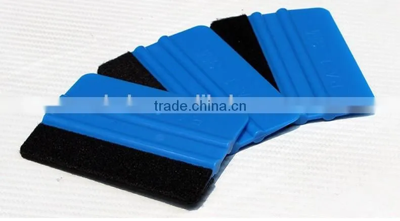 High Quality Auto Window Film Tint Tool Angled Pro Squeegee With Handle Blue