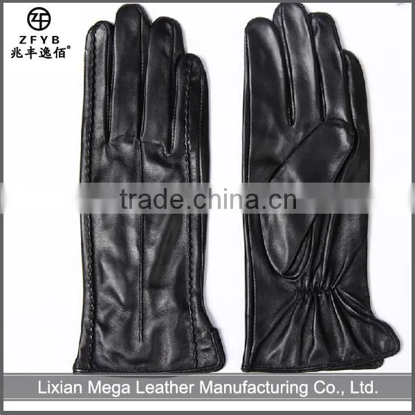 2016 hot selling High Fashion Ladies Leather Gloves
