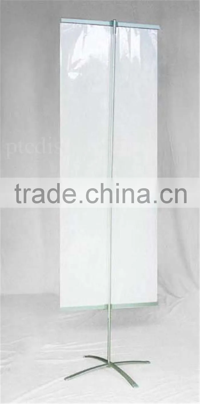 Cross base aluminum wall picture display shelf