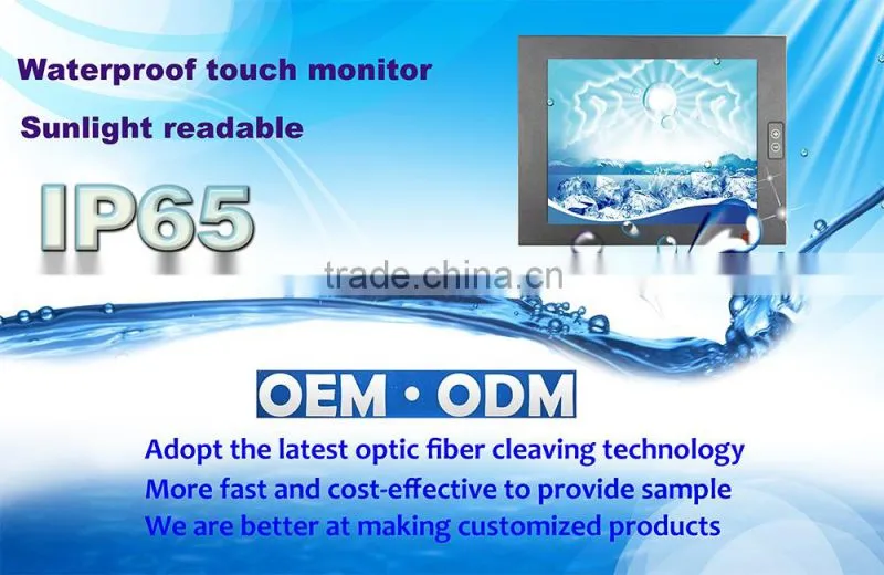 IP65 Industrial H DMI Touch Screen Monitors waterproof 7inch