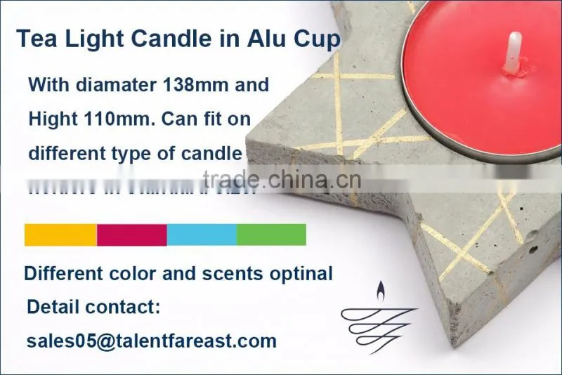 8pcs per set tealight candle, coloured and scented strawberry orma tealight candles
