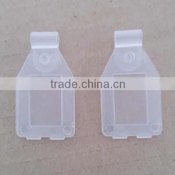 Supermarket Transparent Plastic Price Label Holder for U-shape Hook