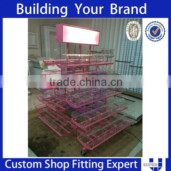 heavy duty rotating display stand turntable acrylic showcases for candy
