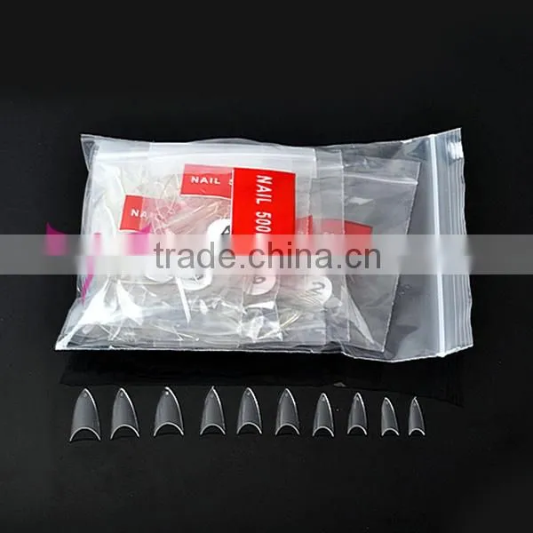 500pcs/bag eagle nail tips,wholesale pointed nail tips