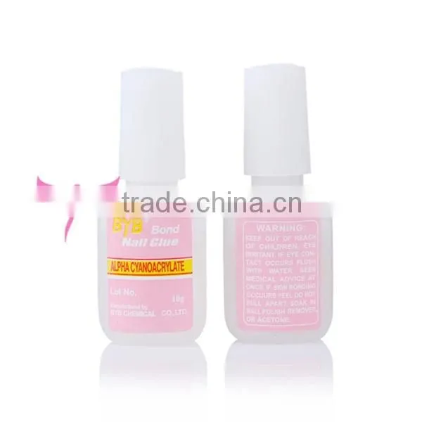 10g nail art glue,nail glue for nail decoration with brush
