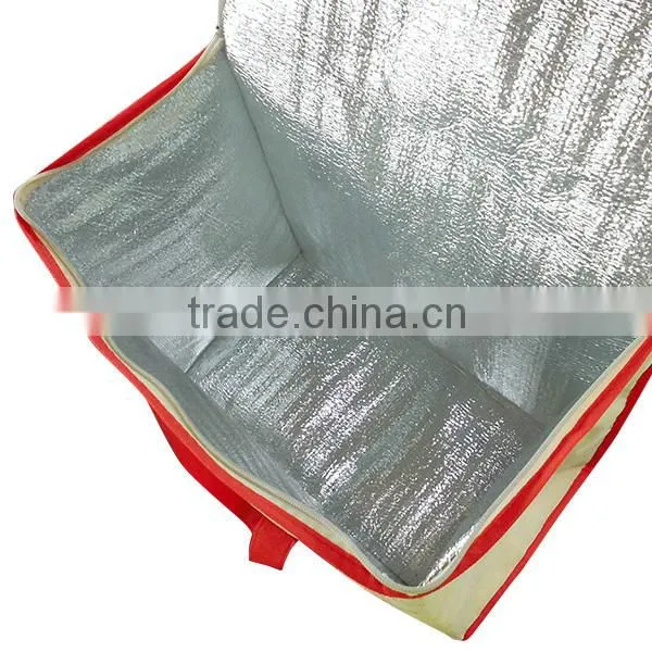 Hot sell durable nonwoven Insulated food delivery cooler bag