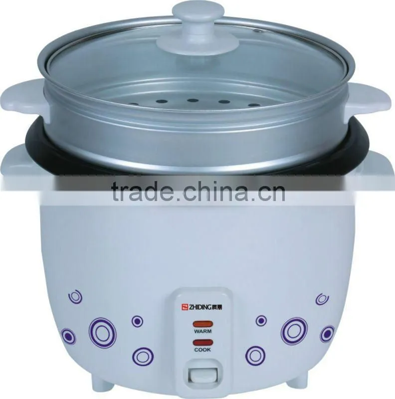 Small Drum Rice Cooker With Colorful Shell & Steamer