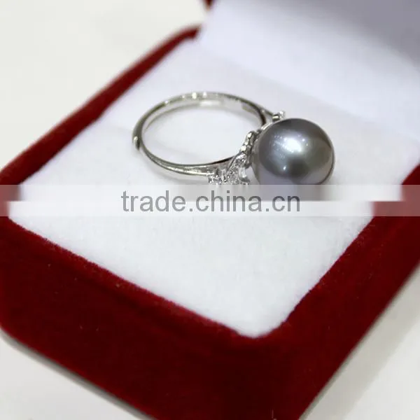 black pearl price round sea pearl price wholesale pearl ring real 925 silver ring