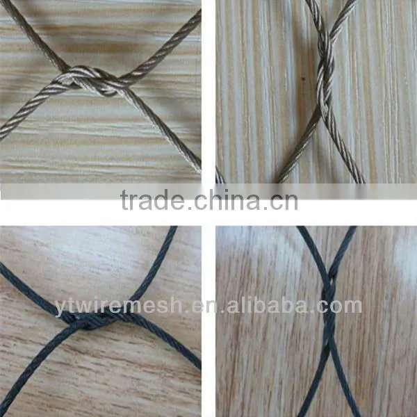 Antirusted Stairs safety rope mesh