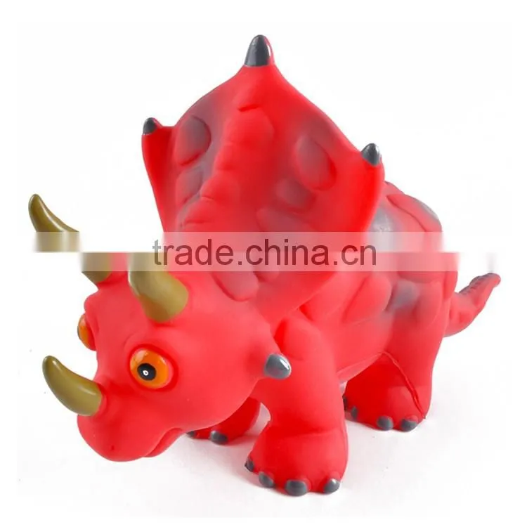 6pcs 10 inch cartoon vinyl soft plastic dinosaur toys