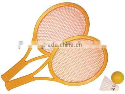 Plastic outdoor toy beach racket with pvc bag