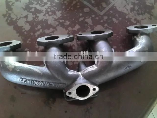 FAW Jiefang truck used exhaust manifold, Dachai engine exhaust manifold