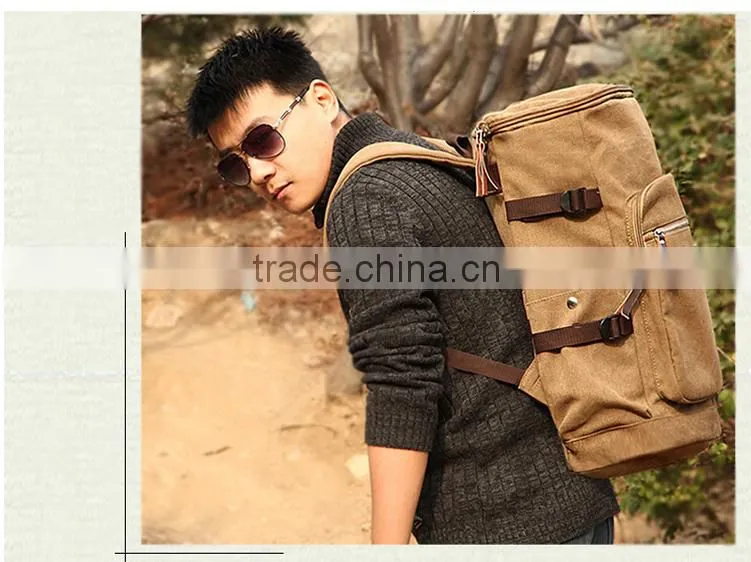 Factory Wholesale Large Capacity Climbing Mountaineering Hiking Outdoor Sport CanvasBackpack