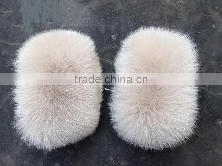Winter Oversleeve For Jacket And Coat Luxurious Fox Fur Real Fur Cuff