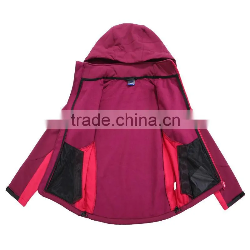 Women hoody lightweight waterproof winter jacket