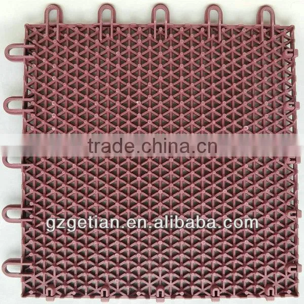 suspended plastic flooring, removable indoor flooring cover for sports