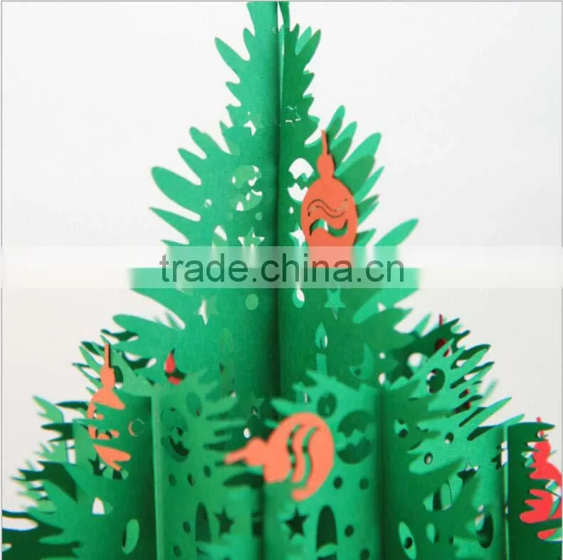 3d Handmade card greeting card Anniversary Gift Business tree card Fashion