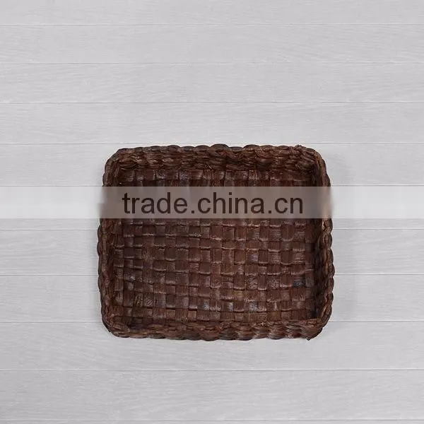 Classics Water Hyacinth square Hand-Woven storage basket