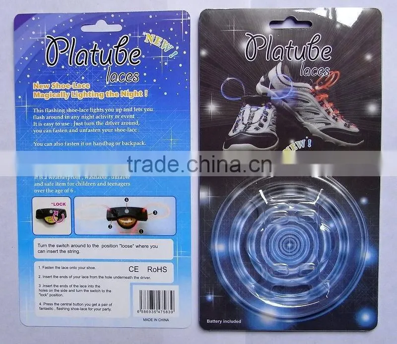 promotional led flash shoelace