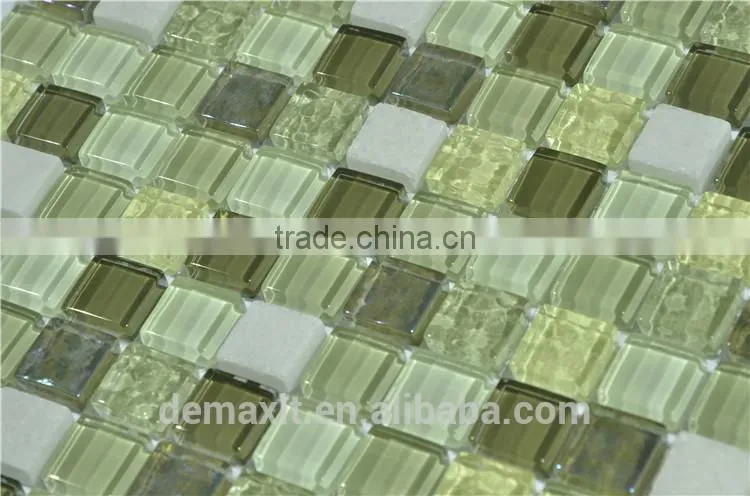 Hight- Grade Design Crystal Glass Mosaic for kicthen wall