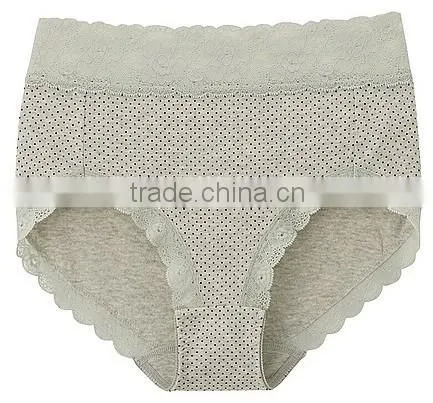 hot sell ladies underwear soft high waist cotton briefs