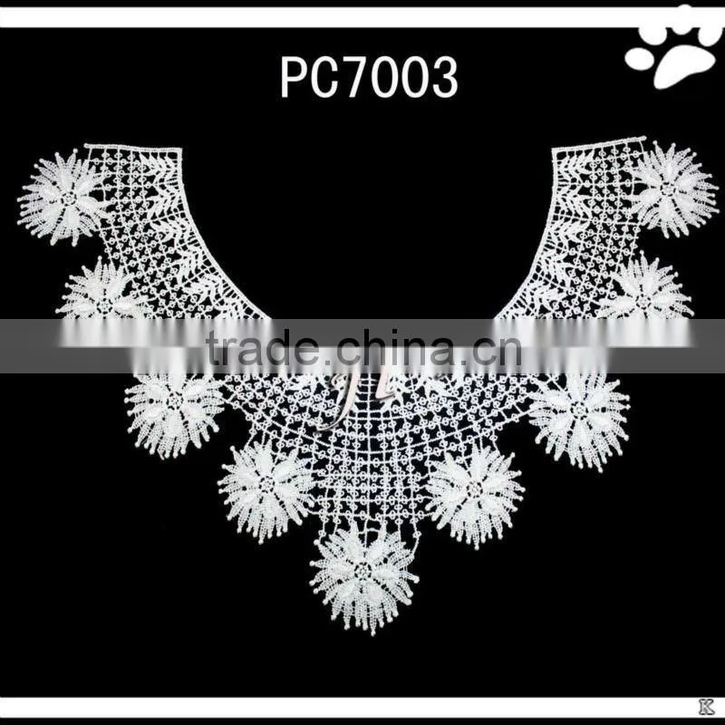 long polyester lace collar for lady front dress(PC7007)