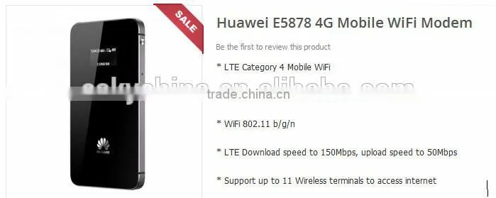 Unlock E5878 150mbps 4G LTE Router Pocket WiFi Router E5878 150Mbps LTE