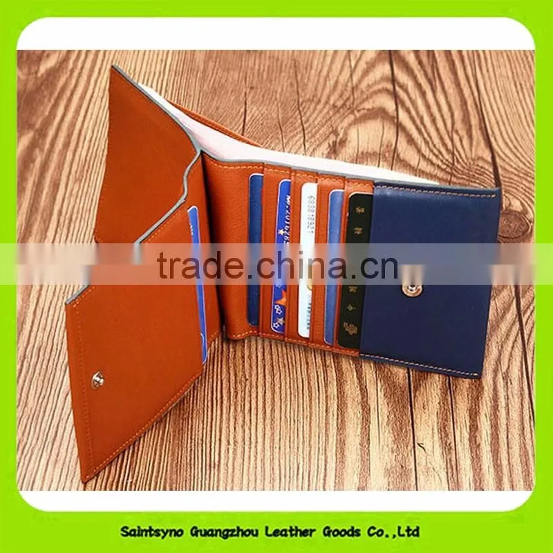 Best Brand Simple Handmade Genuine Leather Bifold Men's Short Wallet 16417