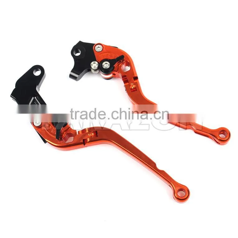 Motorcycle adjustable hand brake and clutch levers for road bike