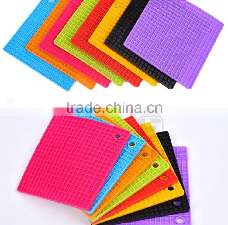 Square Shape Placemat Heat Resistant Silicone Dinner Table Coaster