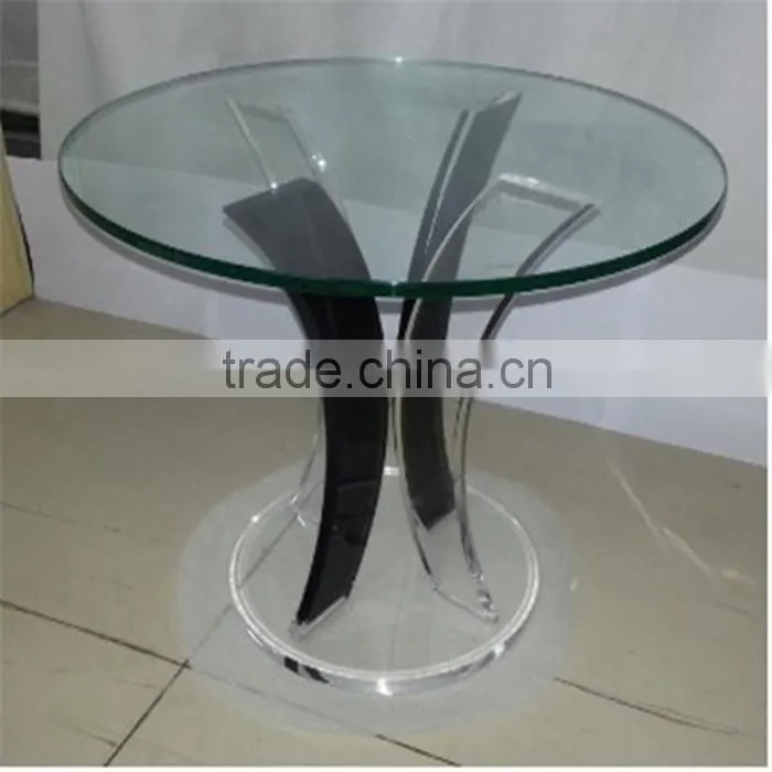 2016 new design modern round plexiglass acrylic coffee table