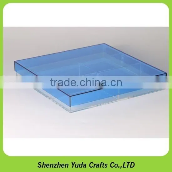 Handmade custom acrylic fluorescent color dustproof display case