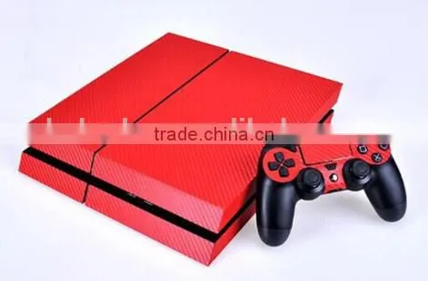 carbon fiber skin sticker for video games ps4 console and controller